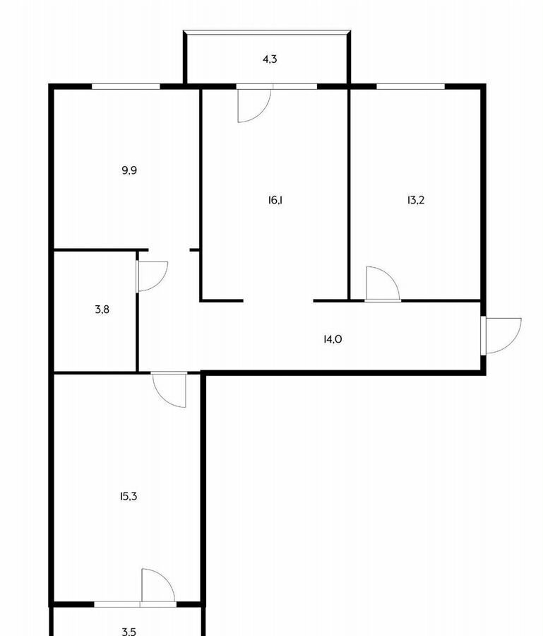 квартира г Краснодар р-н Прикубанский ул Кореновская 61 фото 16