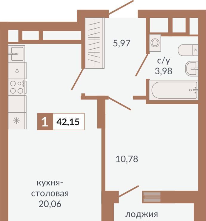 квартира г Екатеринбург р-н Верх-Исетский ул Викулова 2 ЖК «Видный» фото 1