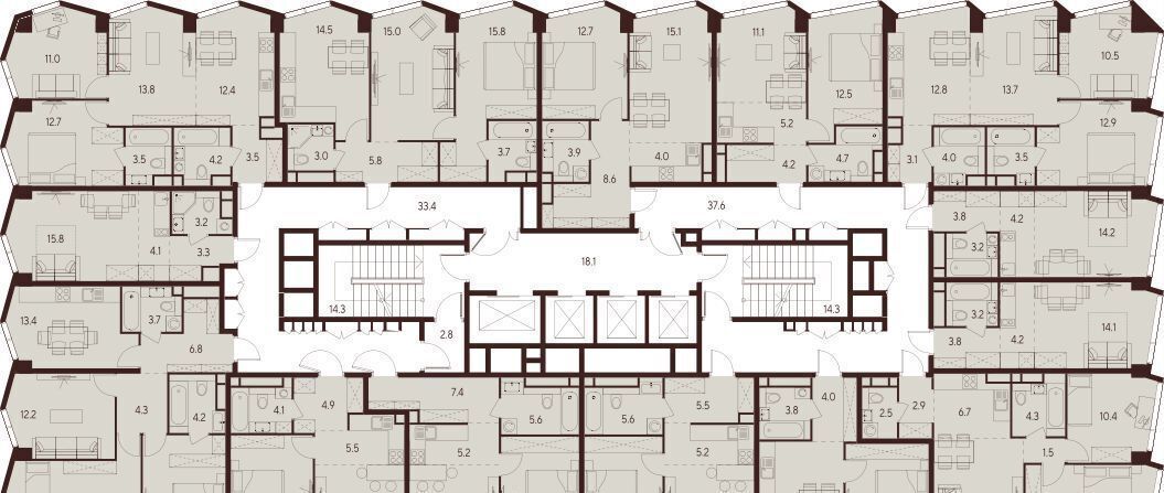 квартира г Москва метро Зорге ул Куусинена 21а ЖК «INDY TOWERS (Инди Тауэрз)» вл. 21 фото 2