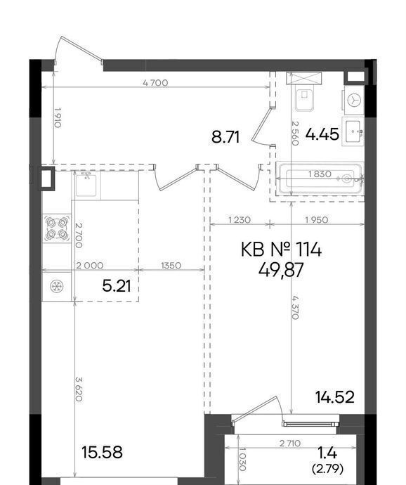 квартира г Казань метро Горки р-н Советский ул Аделя Кутуя 181 ЖК Адали фото 7