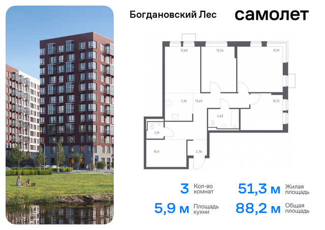 Домодедовская, жилой комплекс Богдановский Лес, 7. 4, Володарское шоссе фото