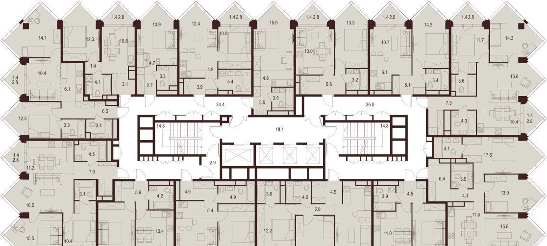 квартира г Москва метро Зорге ул Куусинена 21а ЖК «INDY TOWERS (Инди Тауэрз)» вл. 21 фото 2