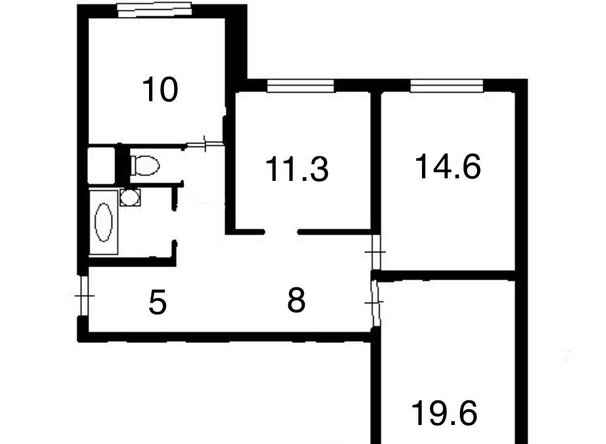 квартира г Москва ул Новаторов 36к/3 Новаторская фото 34