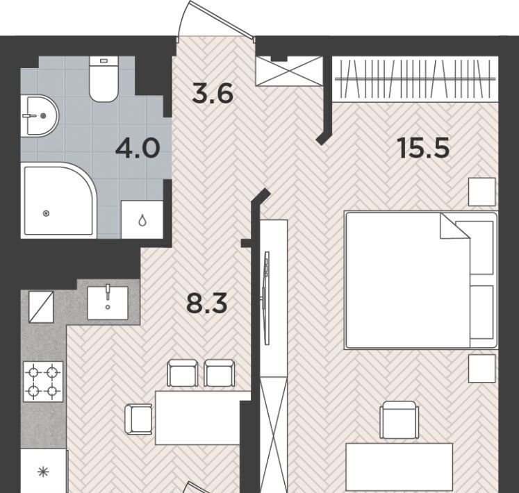 квартира г Калининград р-н Московский ул Тихорецкая 16ак/3 фото 1