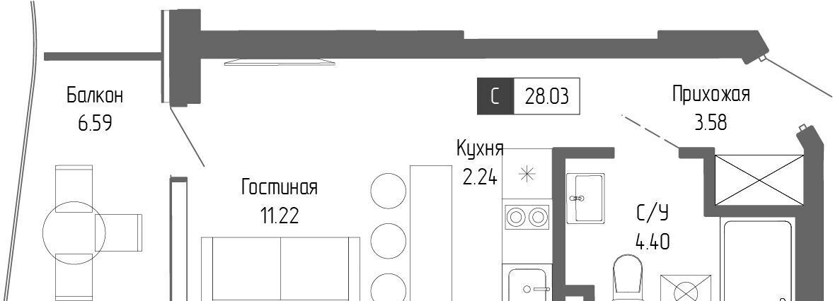 квартира г Алушта Профессорский Уголок Крымская Резиденция жилой комплекс фото 1