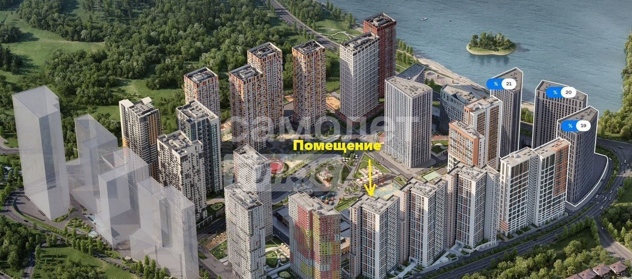 торговое помещение г Красногорск ЖК Спутник к 15, Москва, Строгино фото 2