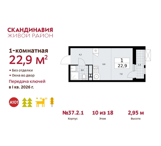 жилой район «Скандинавия» Сосенское, жилой комплекс Скандинавия, 37. 2.1, Бутово фото