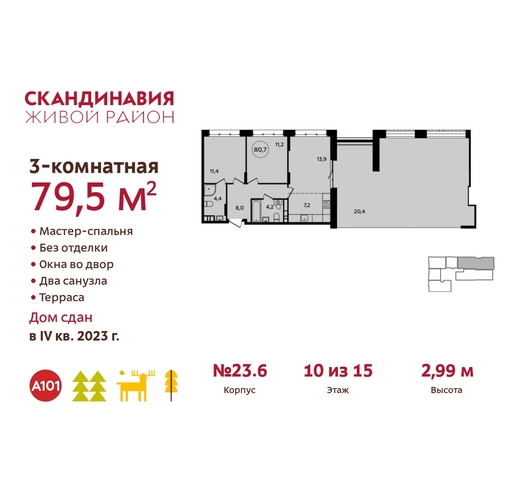 жилой район «Скандинавия» Сосенское, корп. 2, Бутово фото