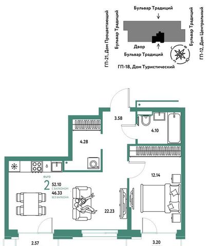 р-н Калининский ул Андрея Кореневского 3 корп. 1 фото