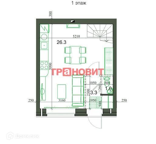 квартира р-н Новосибирский п Элитный КП «Берёзки-Элитный» Берёзки микрорайон, 153 фото 8