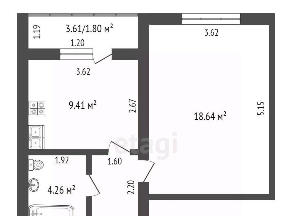 квартира г Калуга р-н Ленинский ул Белинского 13 фото 2