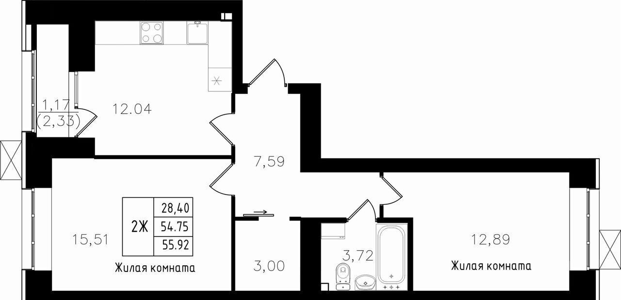 квартира г Казань ул Михаила Миля 5 Казань, Северный вокзал фото 1