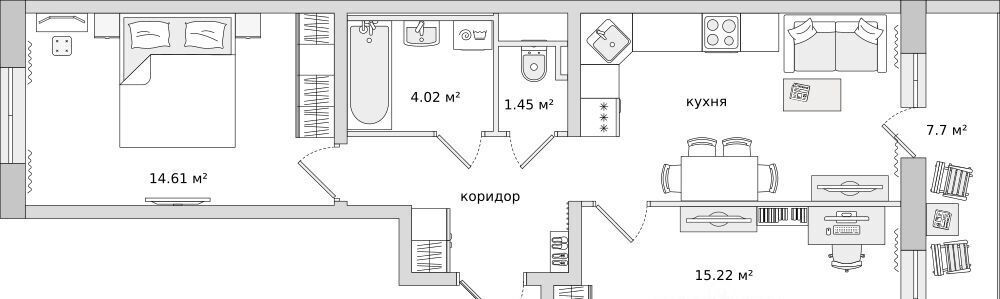 квартира р-н Всеволожский п Бугры ул Тихая 7к/3 Девяткино фото 1