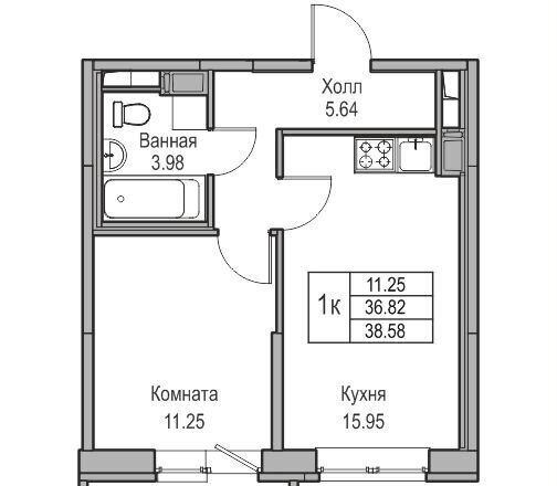 квартира г Санкт-Петербург р-н Приморский ул 3-я Конная Лахта 9 ЖК «Юнтолово» округ Лахта-Ольгино фото 2