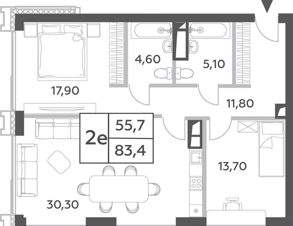 квартира г Москва метро Раменки ул Минская 1 ЖК WILL TOWERS муниципальный округ Раменки фото 1