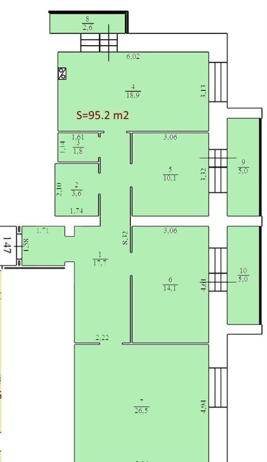 квартира г Кострома р-н Центральный ул Окружная 51а фото 2