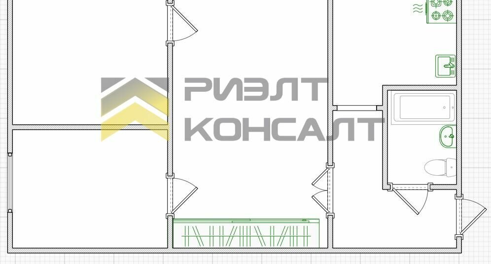 квартира г Омск ул Взлетная 3б фото 8