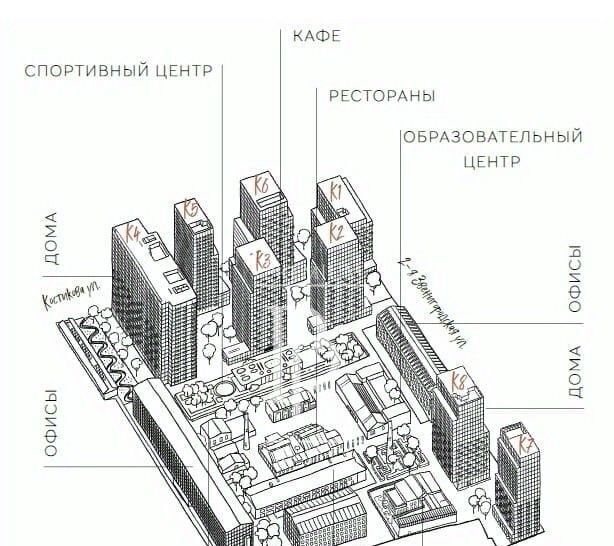 квартира г Москва метро Улица 1905 года ул Костикова 4к/6 фото 14