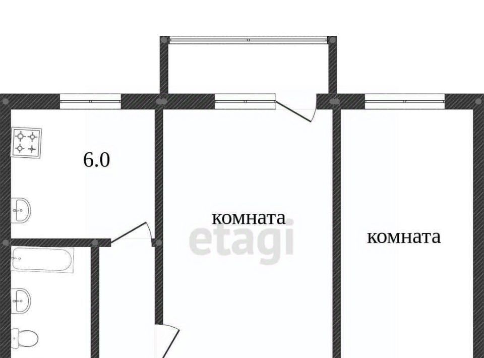 квартира г Кострома ул Калиновская 39а фото 2