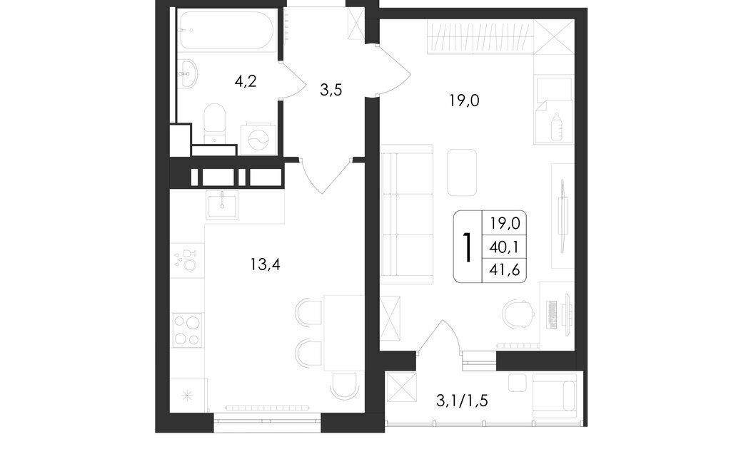 квартира г Воронеж ул Шишкова 140б/21 фото 1