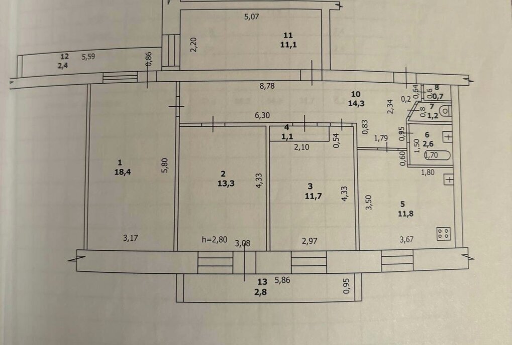 квартира г Казань р-н Вахитовский Суконная слобода ул Чехова 51 фото 20