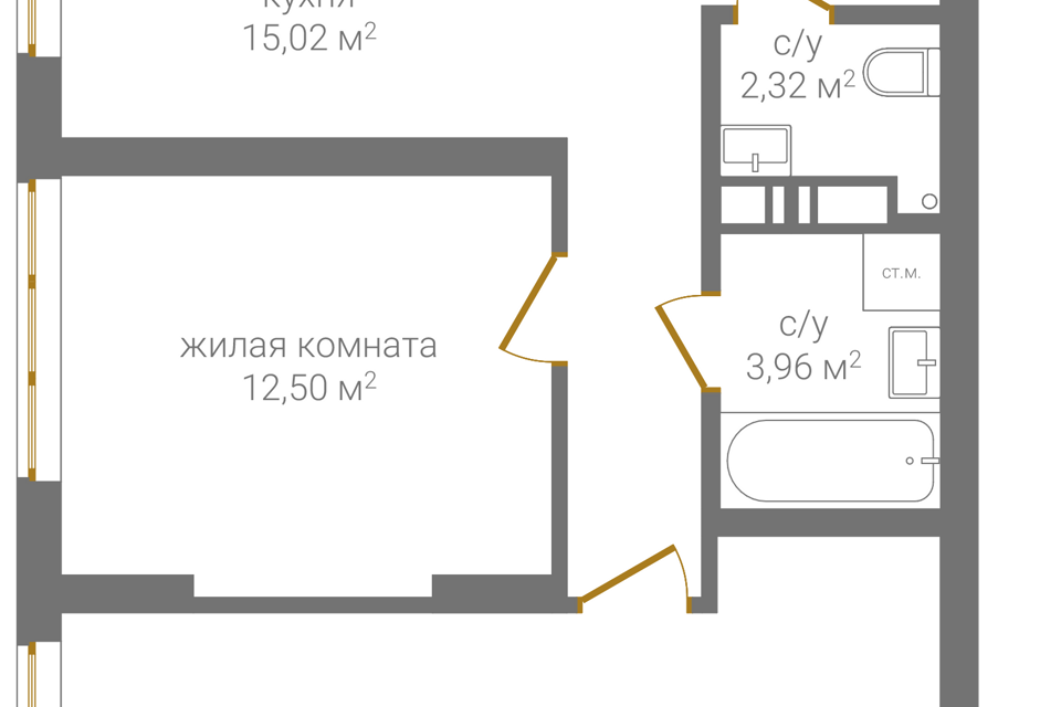 квартира г Нижний Новгород Нижний Новгород городской округ, Жилой комплекс КМ Печерский фото 1