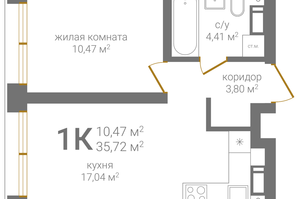 квартира г Нижний Новгород Нижний Новгород городской округ, Жилой комплекс КМ Печерский фото 1