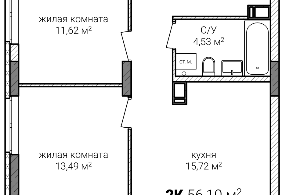 квартира г Нижний Новгород Нижний Новгород городской округ, ЖК Сахарный дол фото 1