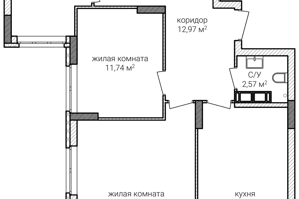 квартира г Нижний Новгород Нижний Новгород городской округ, ЖК Сахарный дол фото 1