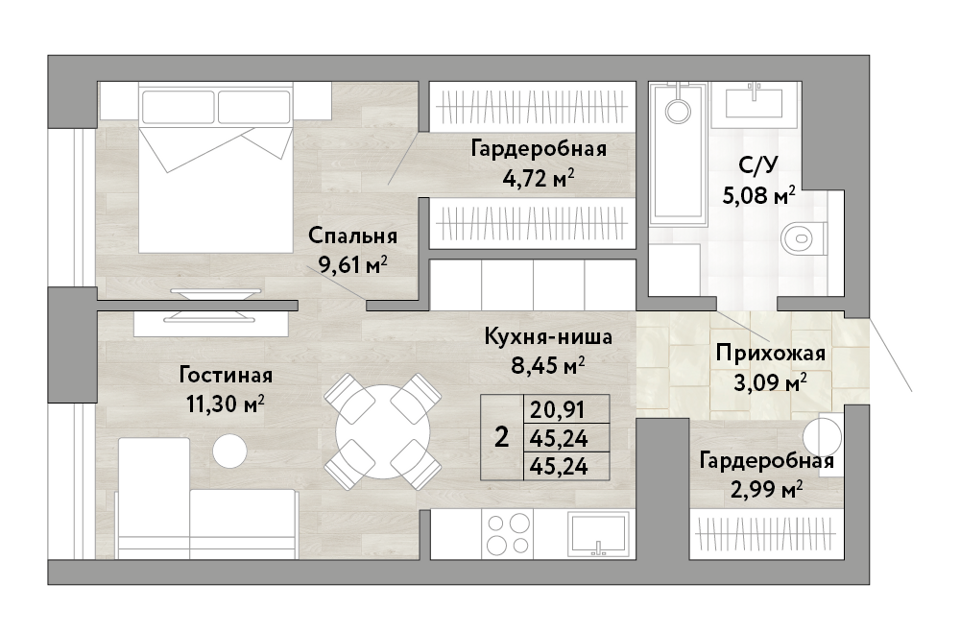 квартира г Хабаровск ул Им Лейтенанта Орлова С.В. городской округ Хабаровск фото 1