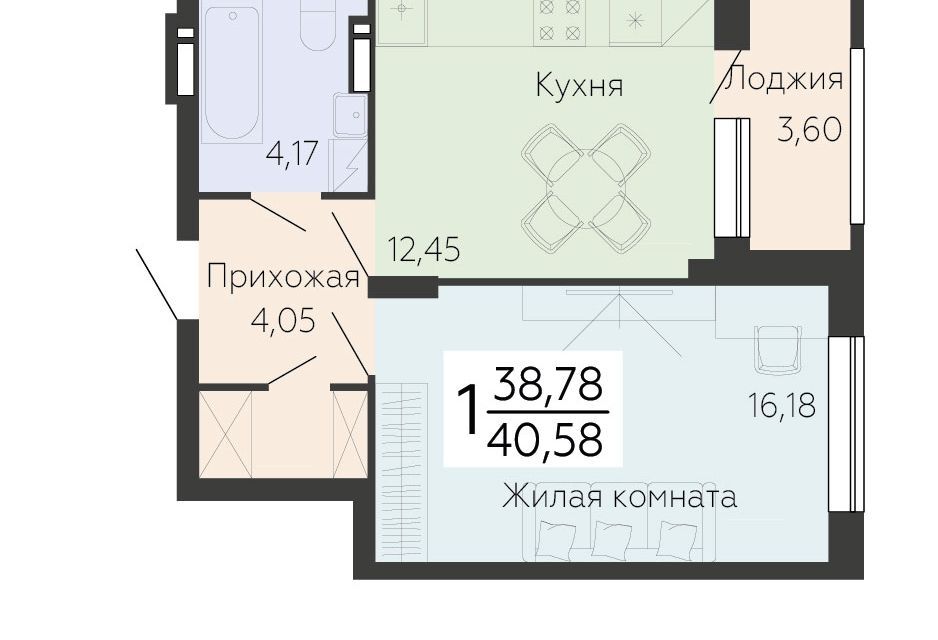 квартира г Воронеж пр-кт Ленинский 108 городской округ Воронеж фото 1