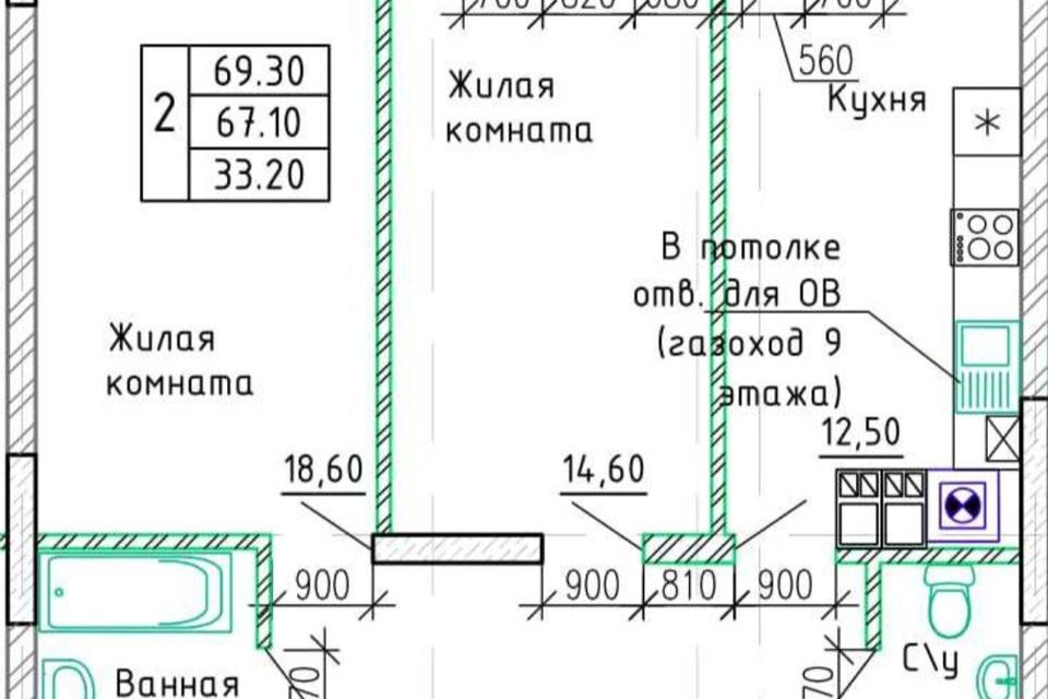 квартира г Калининград ул Орудийная 38в Калининград городской округ фото 2