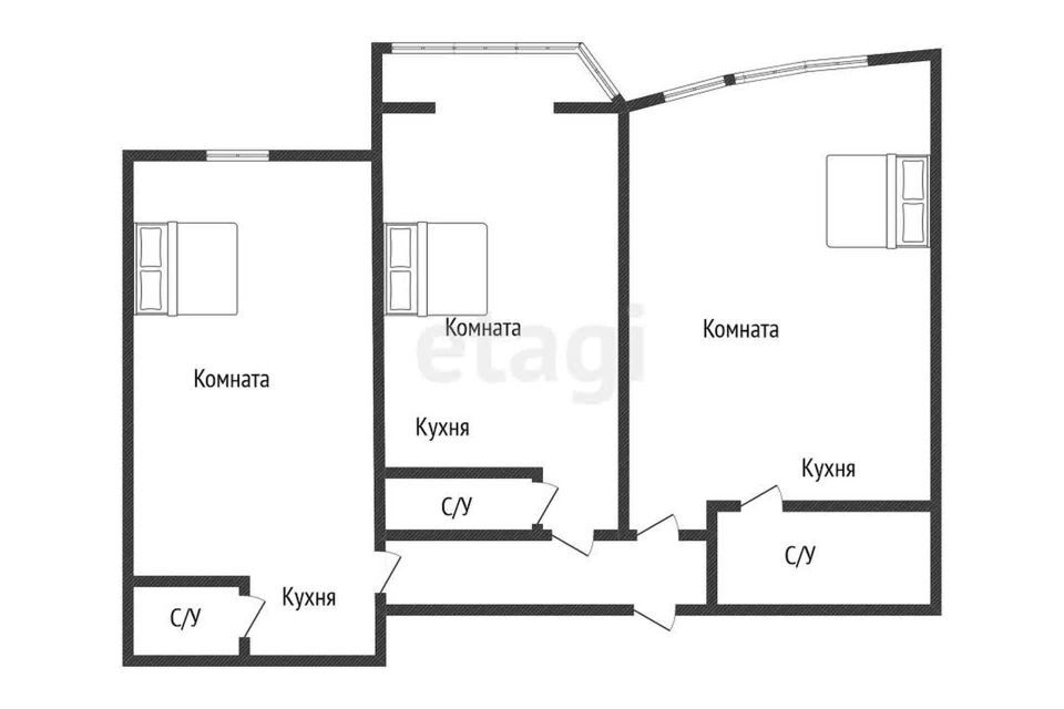 квартира г Краснодар ул Парусная 10/2 Краснодар городской округ фото 6