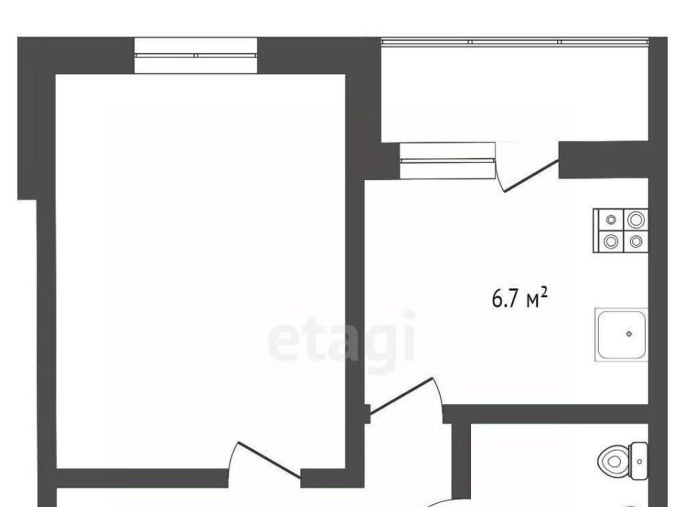 квартира г Тюмень р-н Ленинский ул Тимофея Чаркова 69к/1 фото 3