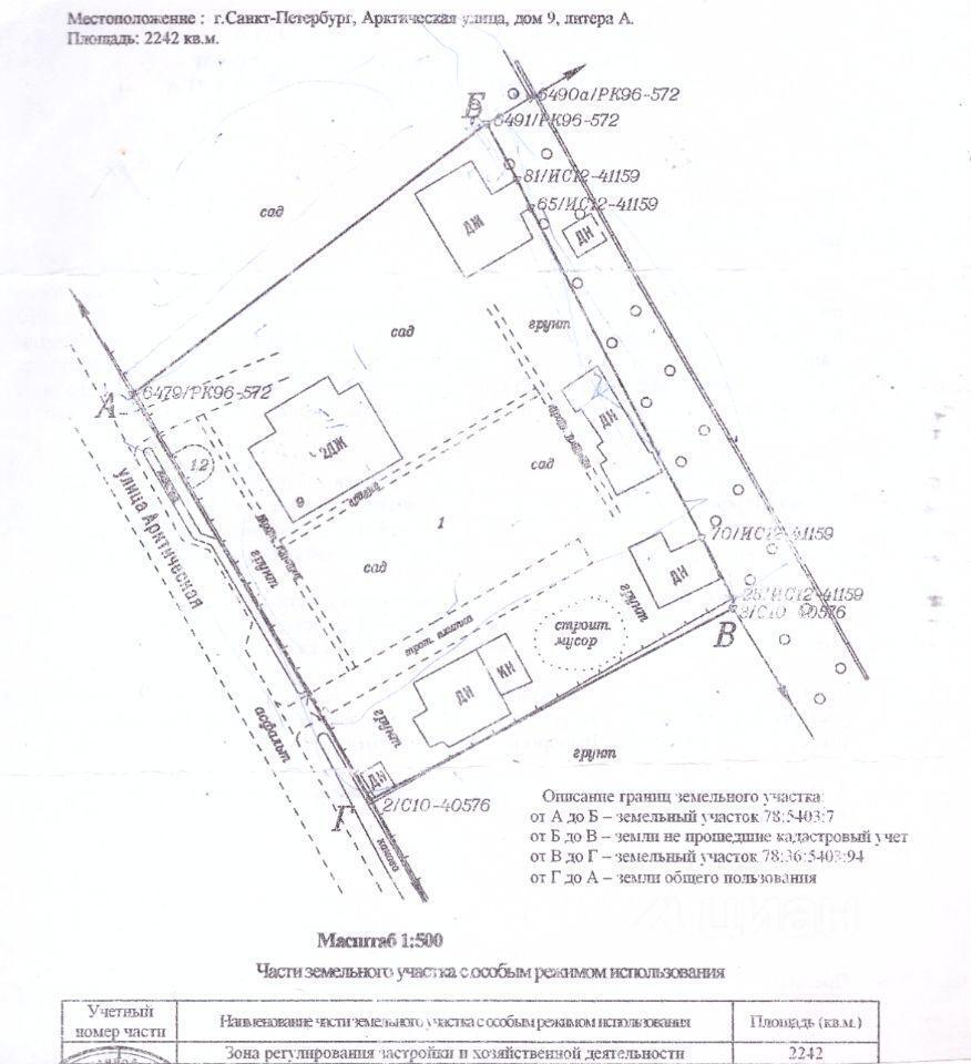 земля г Санкт-Петербург ул Арктическая 9 округ Шувалово-Озерки, Ленинградская область фото 3