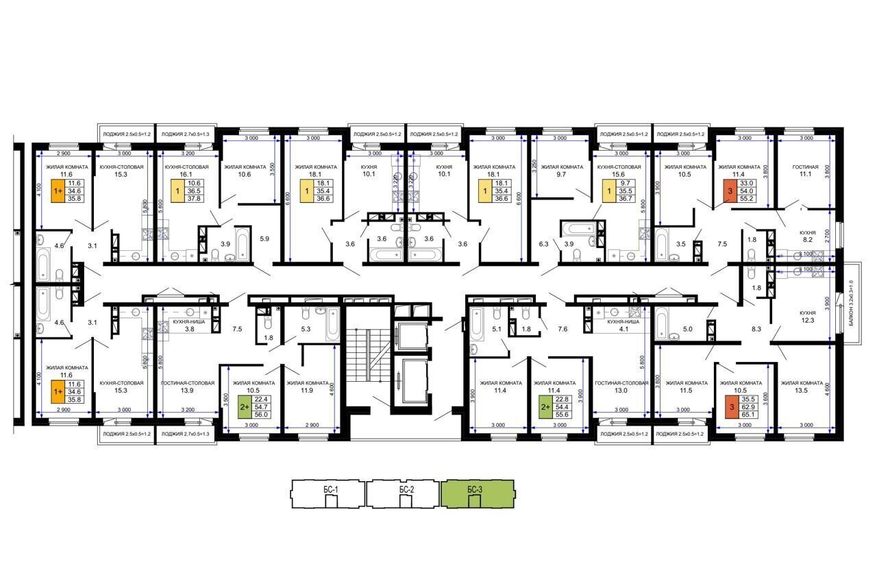 квартира г Краснодар р-н Прикубанский ул им. лётчика Позднякова 2 корп. 23 фото 14