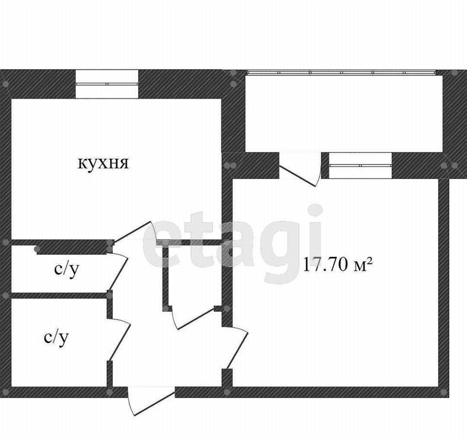 квартира г Калуга р-н Октябрьский ул. Валентины Никитиной, 21А фото 7