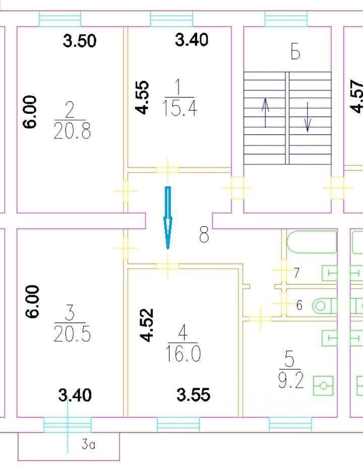 комната г Москва метро Текстильщики ЮЗАО ул Юных Ленинцев 6 Московская область фото 11