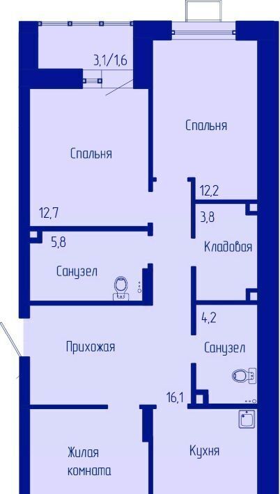 квартира г Красноярск р-н Октябрьский пр-кт Свободный фото 1