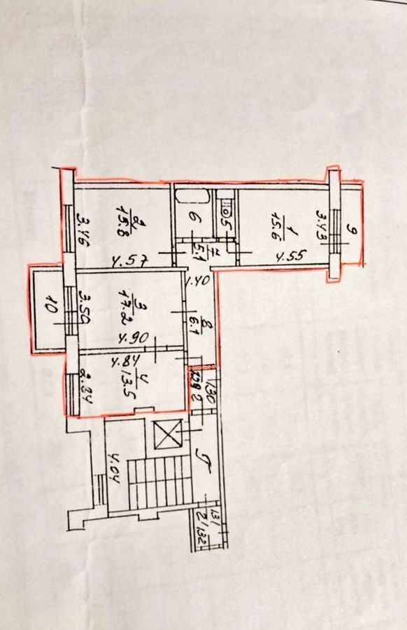 квартира г Долгопрудный Водники ул Молодежная 14/1 фото 20