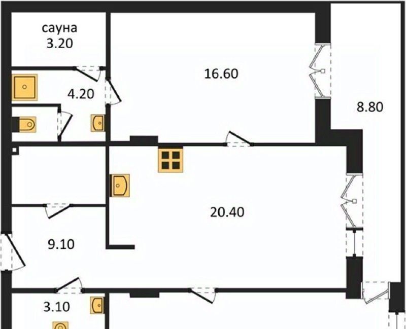 квартира г Калининград р-н Ленинградский ул Молодой гвардии 34к/4 фото 4