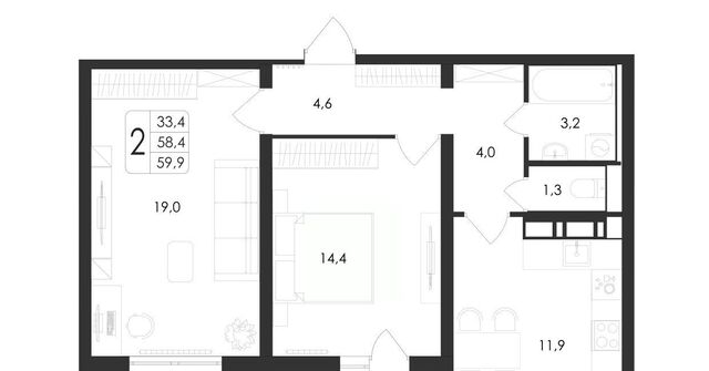 квартира р-н Центральный дом 140б/21 фото