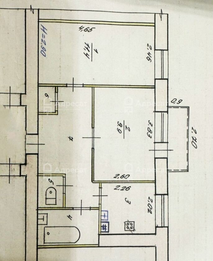 квартира г Волгоград р-н Краснооктябрьский пр-кт им. В.И. Ленина 143 фото 9