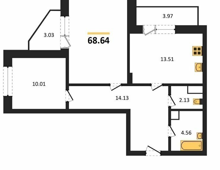 квартира г Владимир р-н Октябрьский ул Лакина 2б фото 4