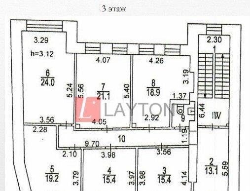 офис г Москва метро Трубная пер 1-й Колобовский 17с/1 муниципальный округ Тверской фото 6