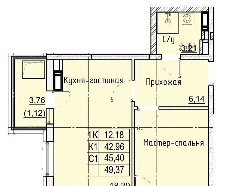 квартира г Ставрополь р-н Промышленный ул Западный обход 50а фото 1