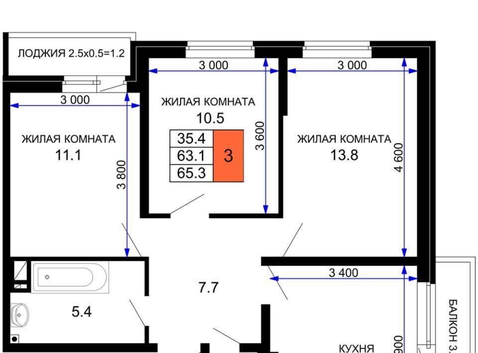 квартира г Краснодар р-н Прикубанский ЖК «Дыхание» фото 1