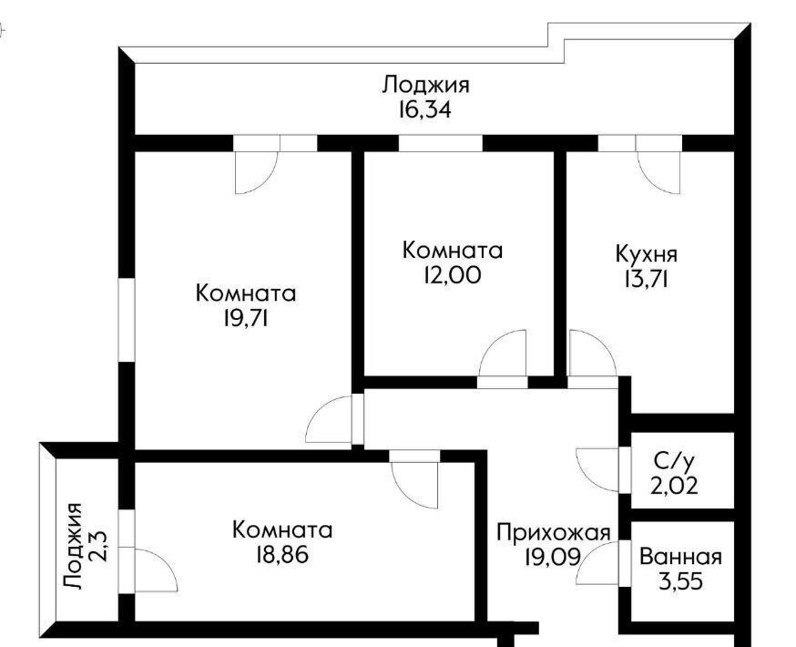 квартира г Краснодар р-н Центральный ул им. Ленина 90/1 фото 3