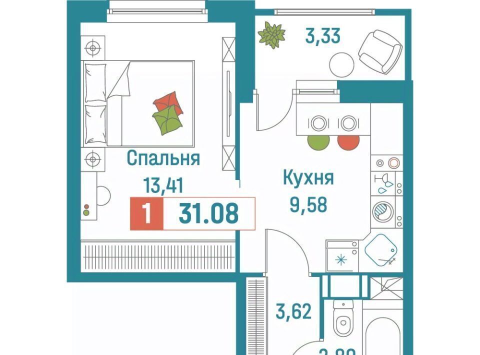 квартира р-н Всеволожский г Мурино ЖК «Графика» Девяткино фото 1