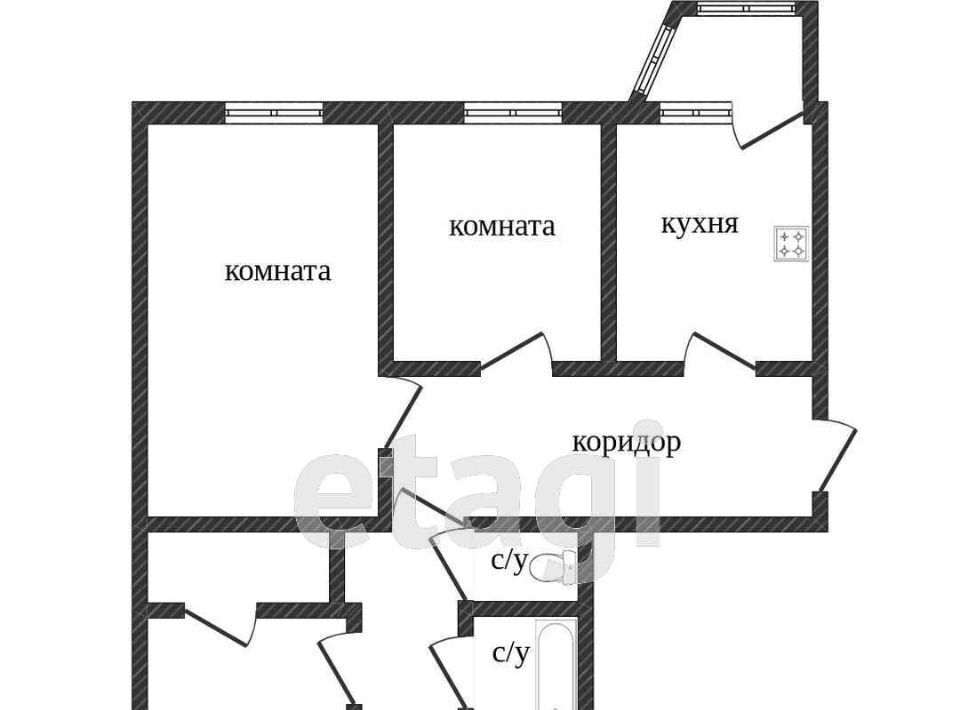 квартира г Сургут ул Островского 29 13А фото 2